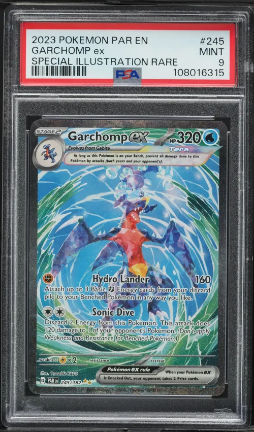 2023 #245 Garchomp EX PSA 9 Par