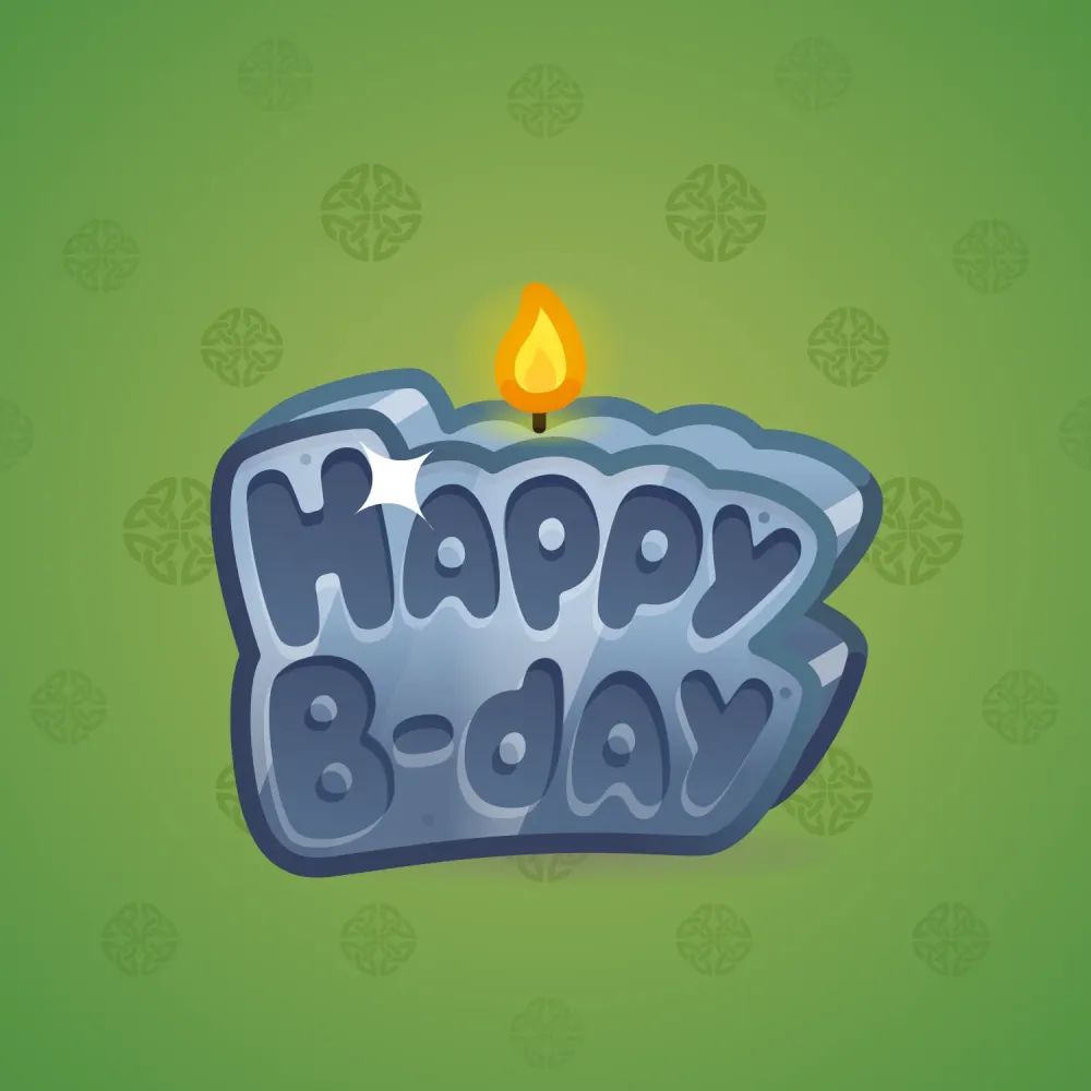 B-Day Candle #87507