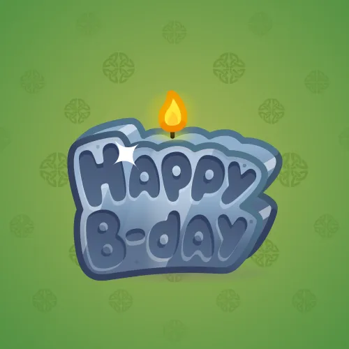B-Day Candle #87507