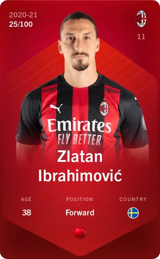 Zlatan Ibrahimović 2020-21 • Rare 25/100