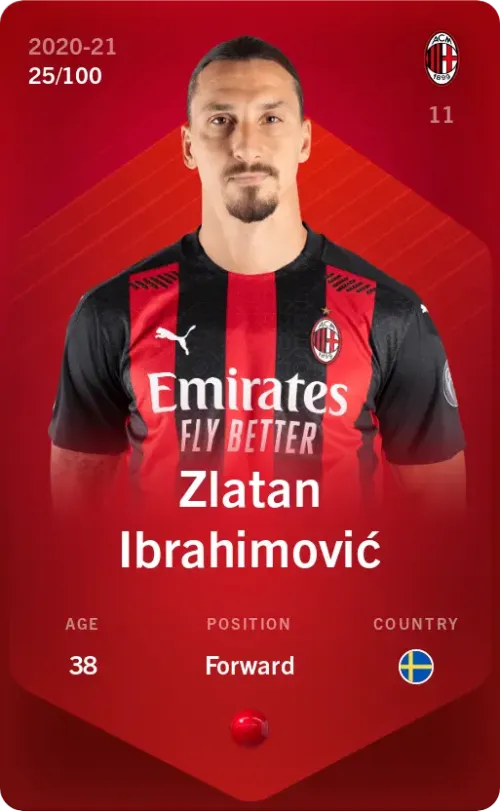 Zlatan Ibrahimović 2020-21 • Rare 25/100
