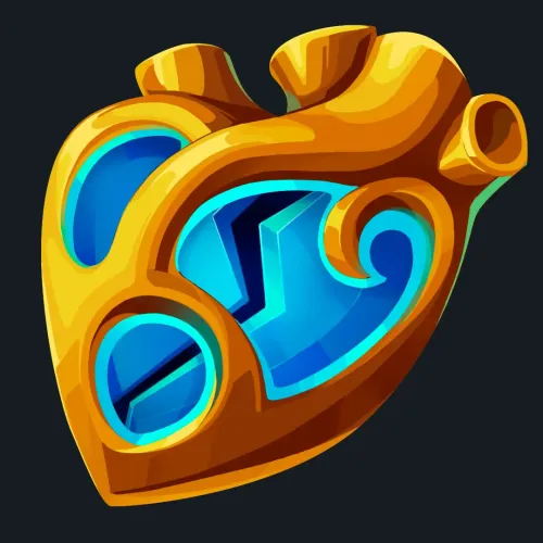 Rare Cracked Heart