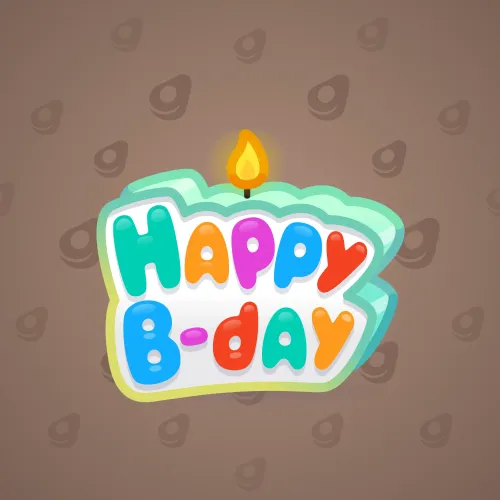 B-Day Candle #91188