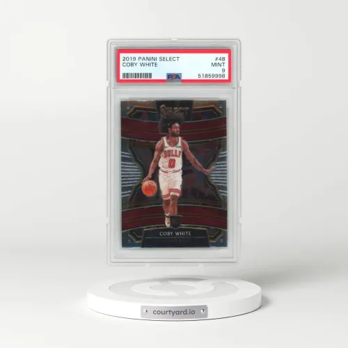 2019 Panini Select #48 Coby White (PSA 9 MINT)