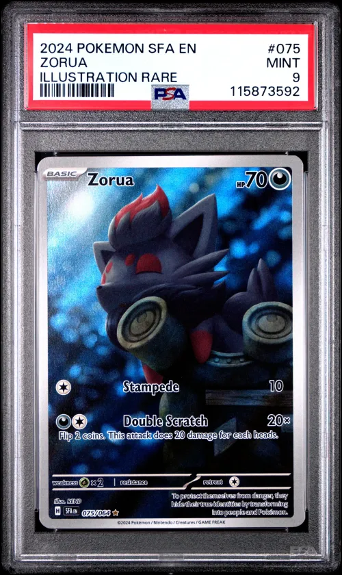 2024 #075 Zorua PSA 9 Sfa EN-Shr