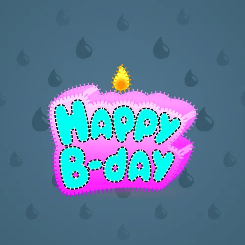 B-Day Candle #24095