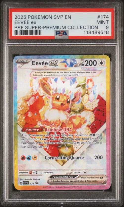 2025 #174 Eevee EX PSA 9 Svp EN-