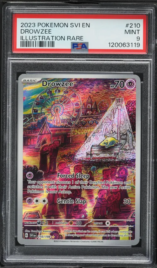 2023 #210 Drowzee PSA 9 Svi EN-S