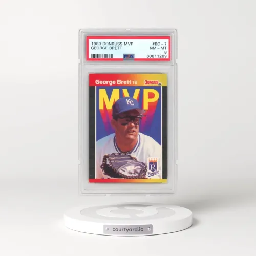 1989 Donruss MVP #BC-7 George Brett (PSA 8 NM-MT)