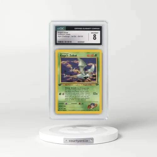 2000 Gym Challenge #83/132 Koga's Zubat - 1st Edition 1st Edition (CGC 8 NM-MT)