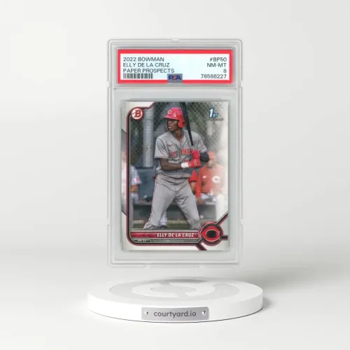 2022 Bowman Paper Prospects #BP50 Elly de La Cruz (PSA 8 NM-MT)
