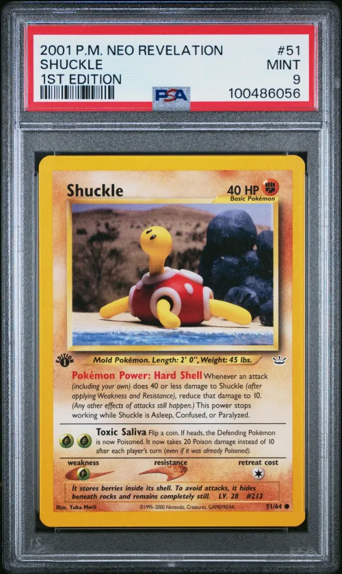 2001 #51 Shuckle 1st Edition PSA
