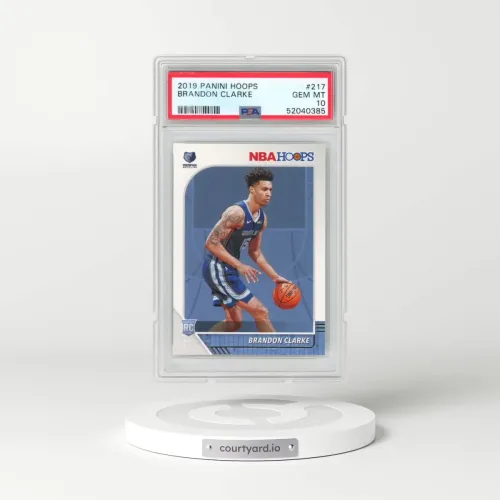 2019 Panini Hoops #217 Brandon Clarke (PSA 10 GEM MINT)