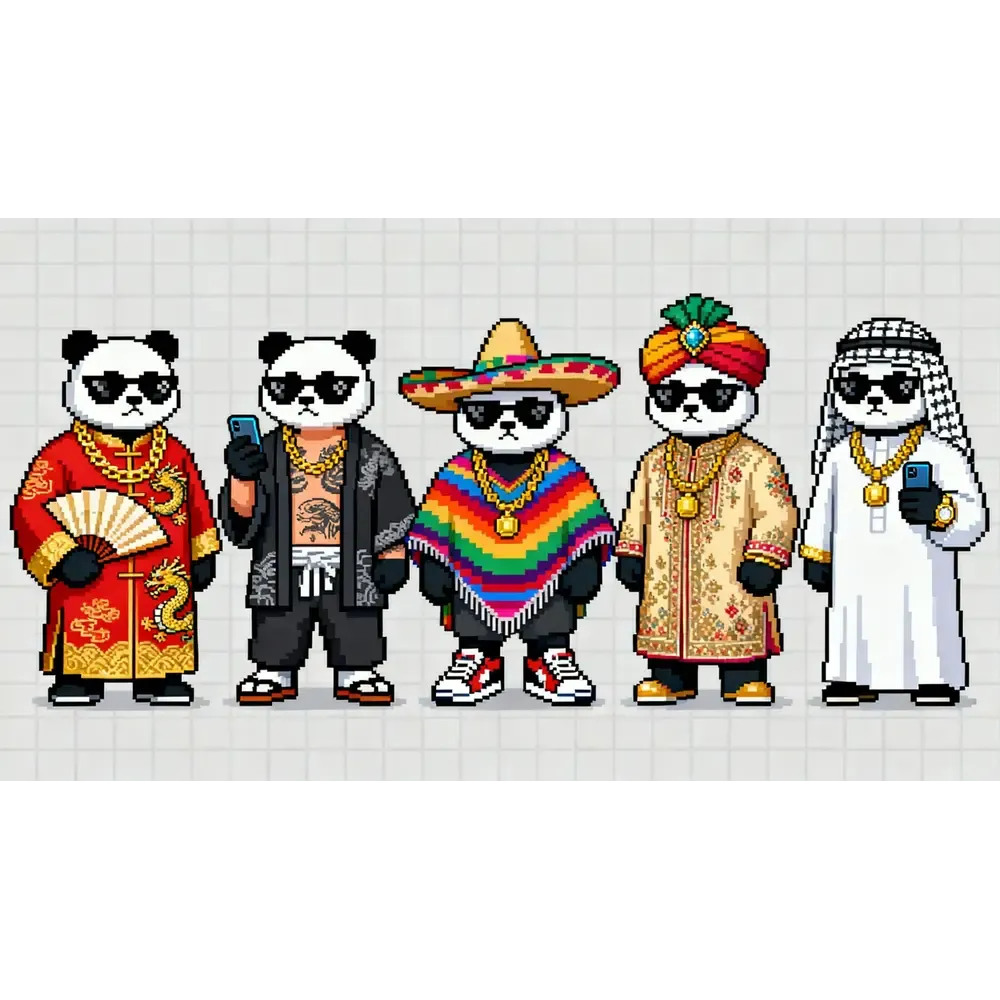 Cultural Fusion Pandas #34