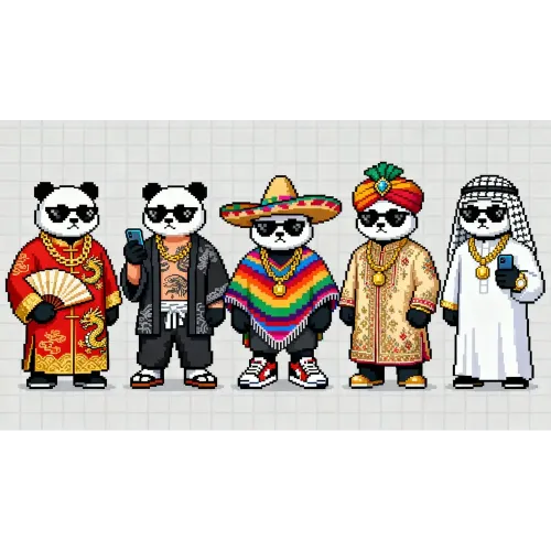 Cultural Fusion Pandas #34