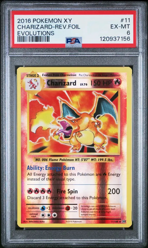 2016 #11 Charizard-Reverse Foil