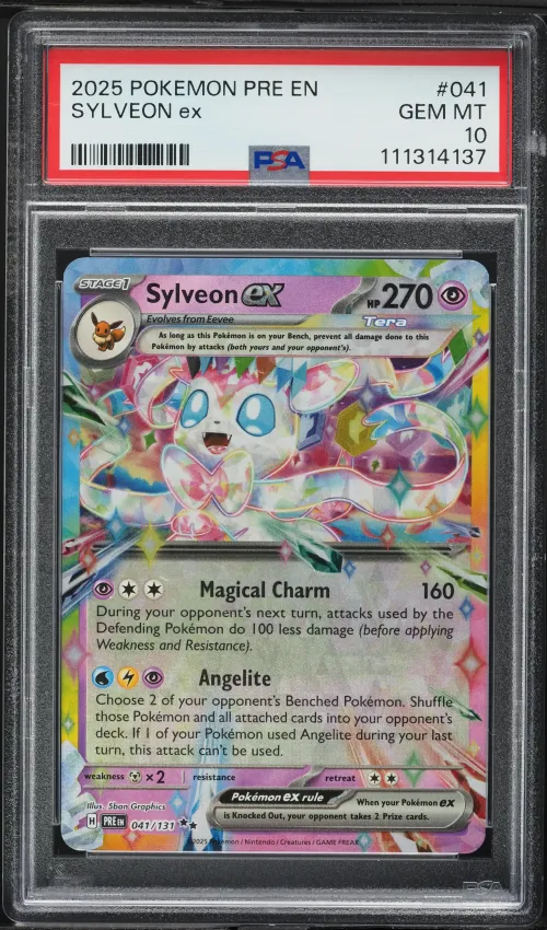 2024 #041 Sylveon ex PSA 10 Pris