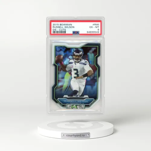 2015 Bowman Die-Cuts #RWI Russell Wilson (PSA 6 EX-MT)