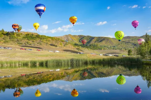 Balloon Reflections in Colorado #28