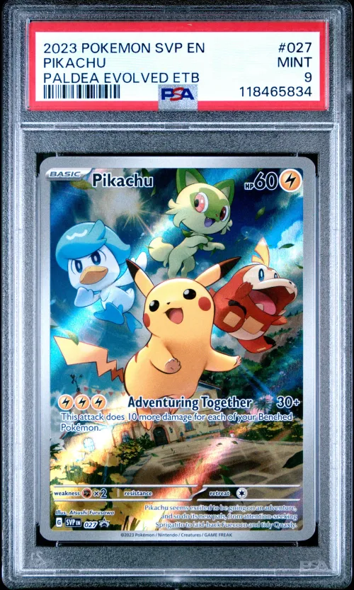 2023 #027 Pikachu PSA 9 Svp EN-S
