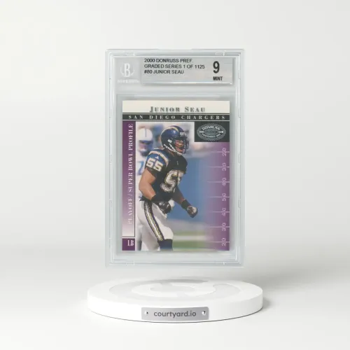 2000 Donruss Preferred #80 Junior Seau - Graded Series (BGS 9 MINT)