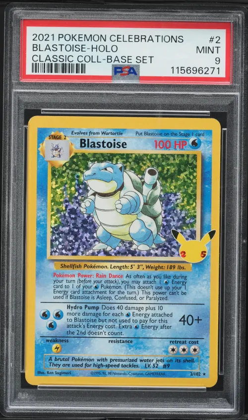 2021 #2 Blastoise-Holo PSA 9 Cel