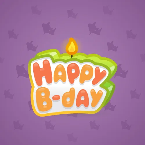 B-Day Candle #84072