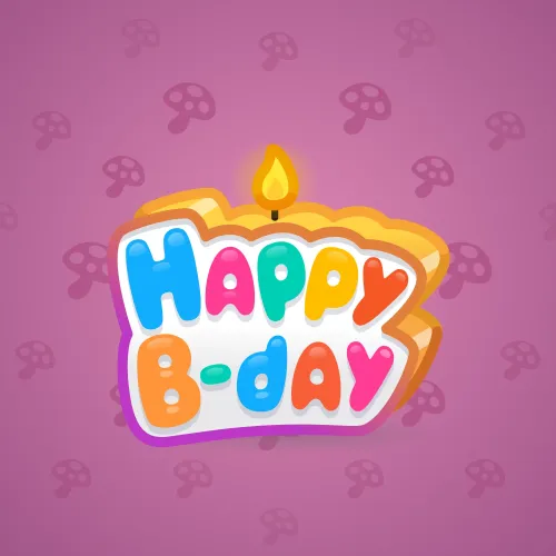 B-Day Candle #91654