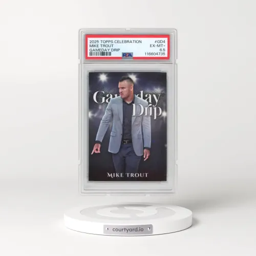 2025 Topps Mega Celebration Box Gameday Drip #GD4 Mike Trout (PSA 6.5 EX-MT+)