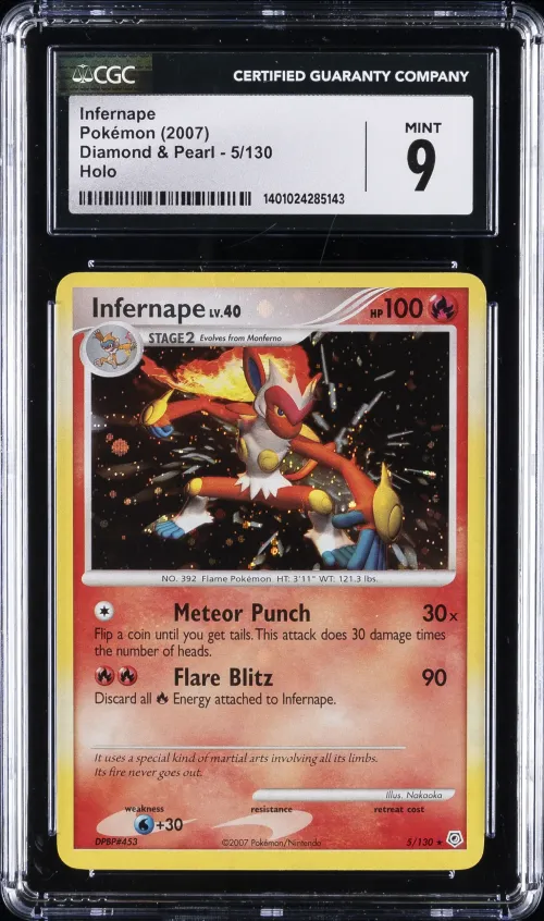 2007 #5 Infernape CGC 9 Pokemon