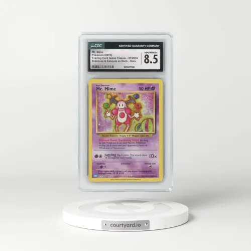 2023 Trading Card Game Classic - CLV, CLC, CLB #013/034 Mr. Mime - Blastoise & Suicune ex Deck - CLB Holo (CGC 8.5 NM-MT+)