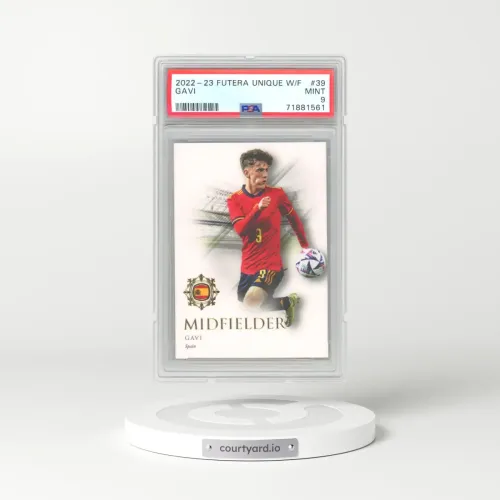 2023 Futera Unique W/F #39 Gavi (PSA 9 MINT)