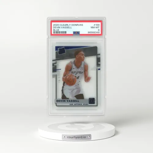 2020 Panini Clearly Donruss #100 Devin Vassell - Blue (PSA 8 NM-MT)