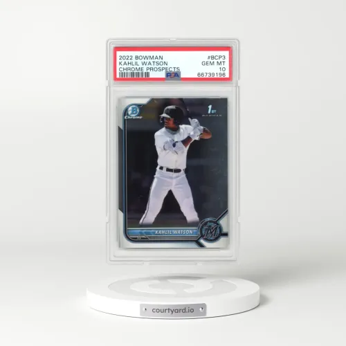 2022 Bowman Chrome Prospects #BCP3 Kahlil Watson (PSA 10 GEM MINT)