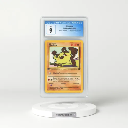 2000 Team Rocket #61/82 Mankey - 1st Edition 1st Edition (CGC 9 MINT)