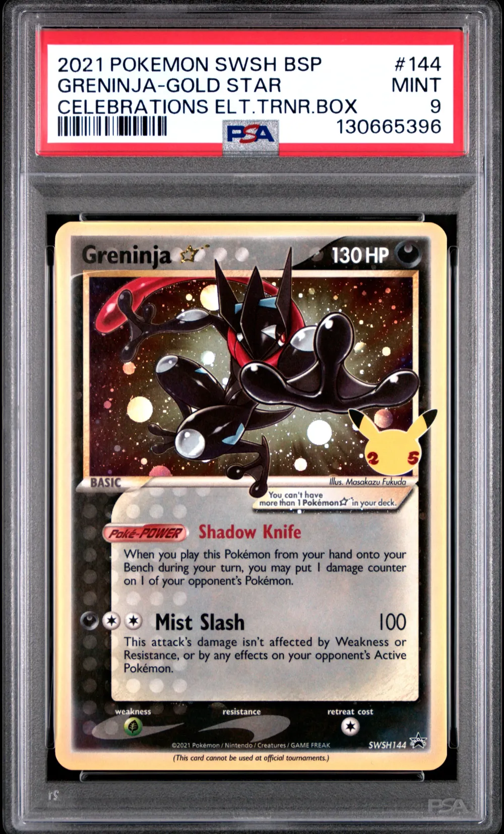 2021 #144 Greninja-Gold Star PSA