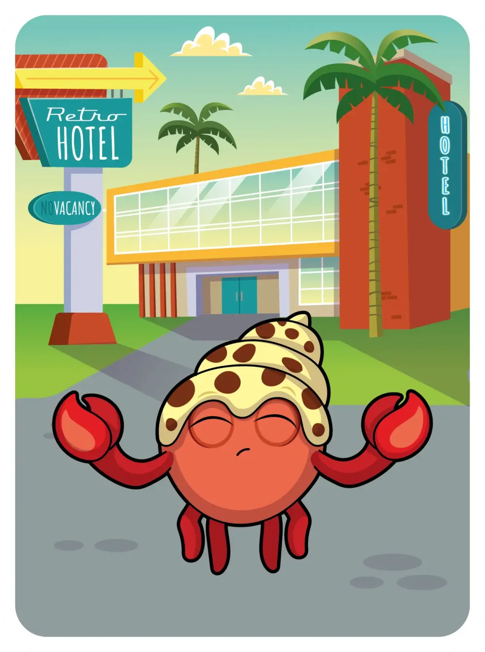 Happy Hermit Crab #28740