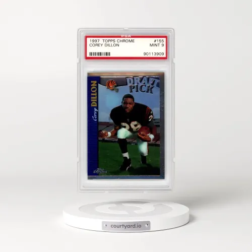 1997 Topps Chrome #155 Corey Dillon (PSA 9 MINT)