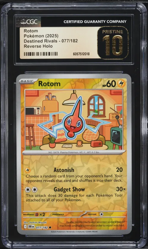 2025 #077 Rotom Reverse Holo CGC