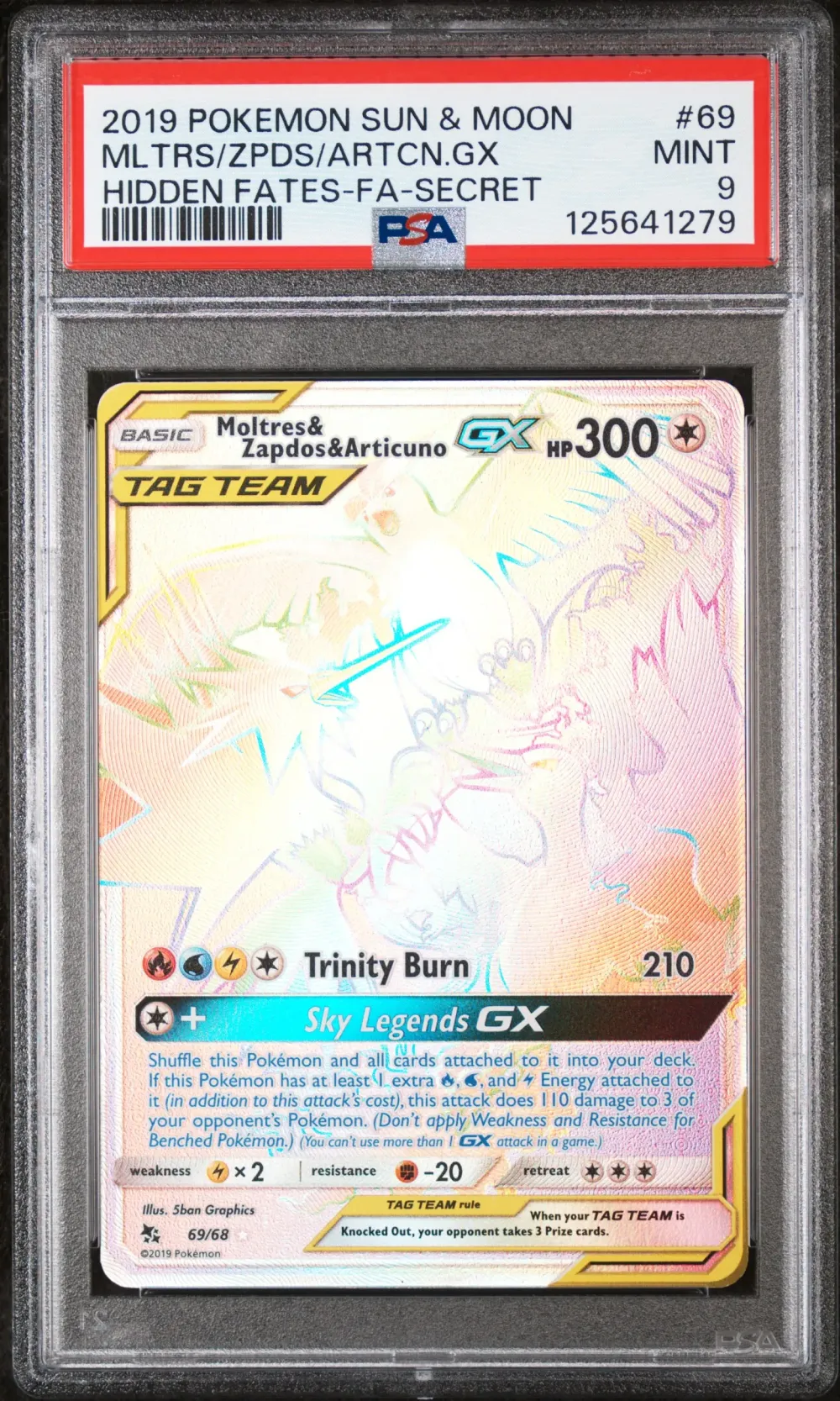 2019 #69 Full Art/Moltres & Zapd