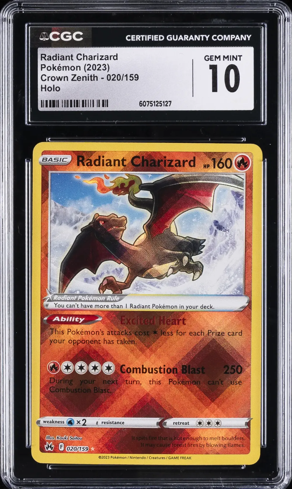 2023 #020 Radiant Charizard CGC