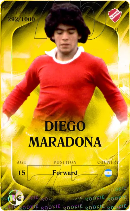 Diego Maradona 1976-77 • Limited 292/1000