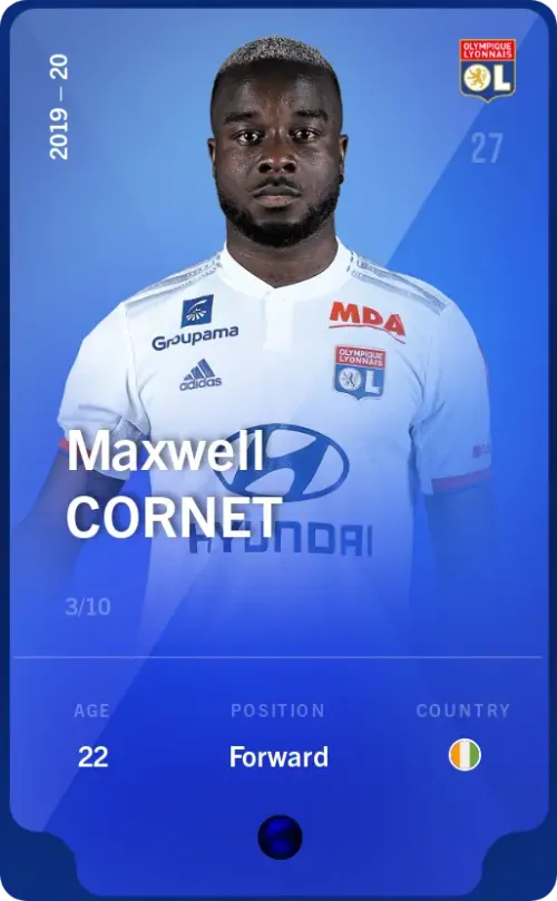 Maxwell Cornet 2019-20 • Super Rare 3/10