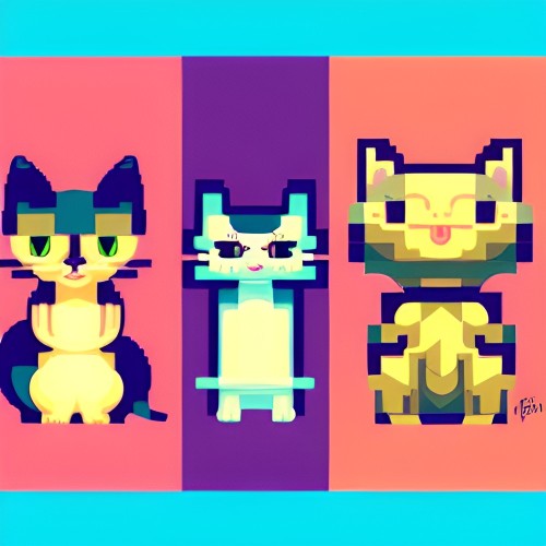 cat pixels