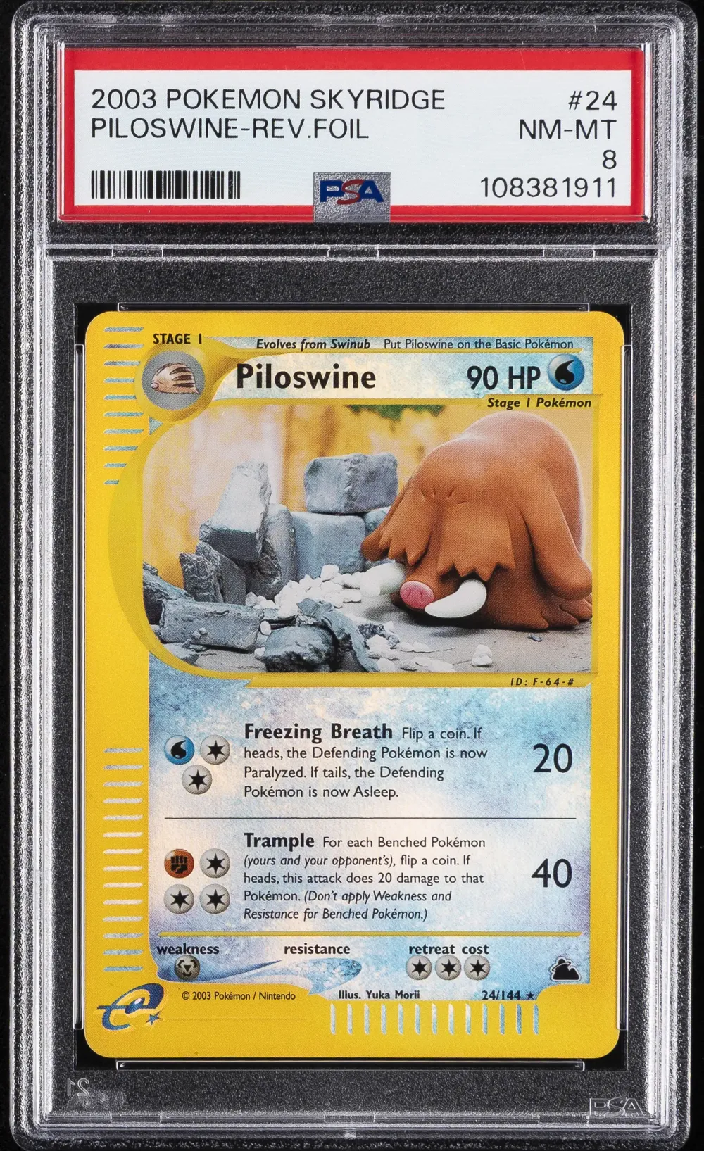 2003 #24 Piloswine-Reverse Foil