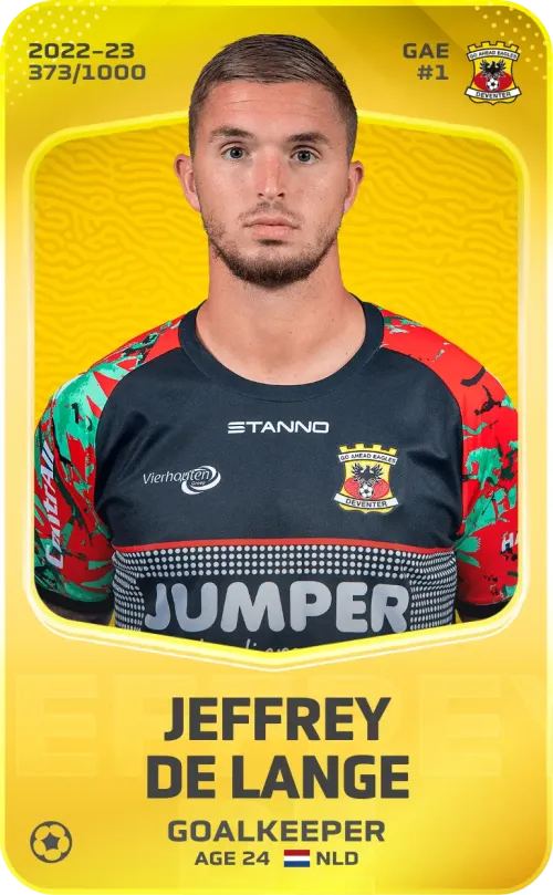 Jeffrey de Lange 2022-23 • Limited 373/1000