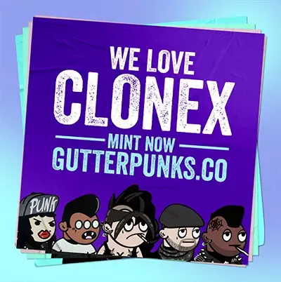 GutterPunksFlyer-CloneX ＃10022