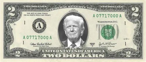 2 Trump dollars bill #9