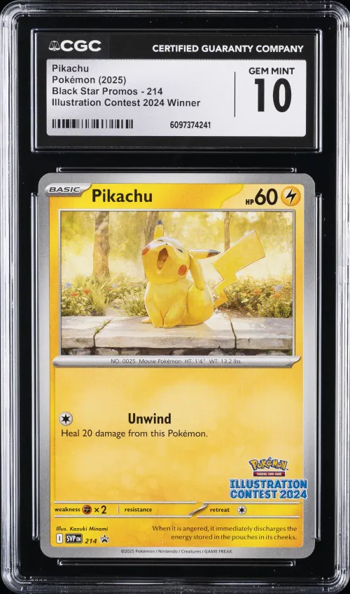 2025 #214 Pikachu CGC 10 Svp EN-