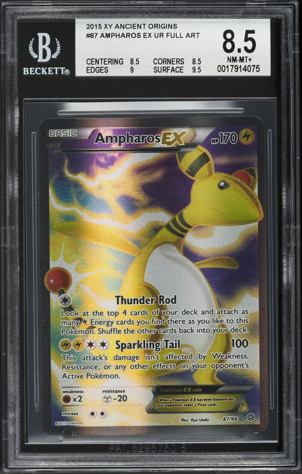 2015 #87 Full Art/Ampharos EX BG